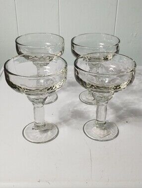 New Set of 4 Libbey Yucatan Heavy Margarita Glasses